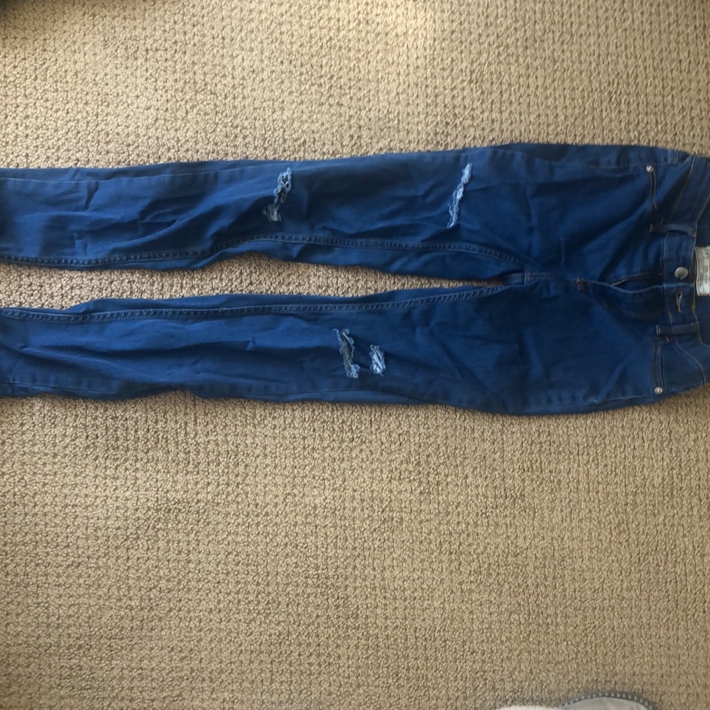 Free People Size 26R blue jeggings, barely worn